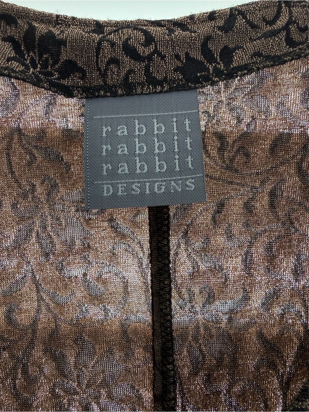 Rabbit Rabbit Rabbit Brown Floral-Print Mini Dress - Picture 4 of 4